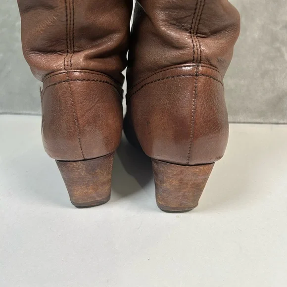 Frye missy tall leather wedge heel boots - Picture 3 of 16